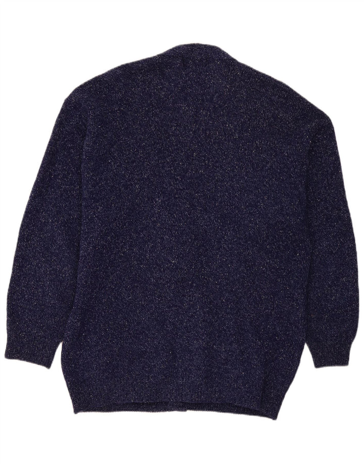J. C. Twidd Suéter tipo cárdigan para hombre 2XL Azul Argyle/Lana de diamante Clásico