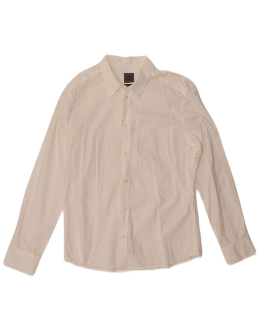 CALVIN KLEIN Camisa Slim Fit Hombre XL Blanco