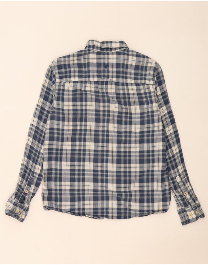 Camisa de hombre FAT FACE de algodón a cuadros azul marino mediano