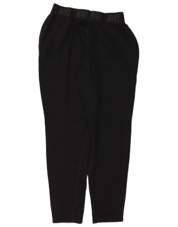 NIKE Mujer Dri Fit Graphic Chándal Pantalones UK 10 Small Negro