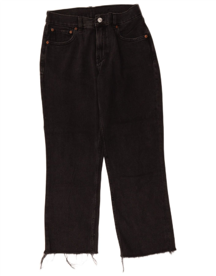 Vaqueros rectos vintage para mujer W30 L25 Algodón negro