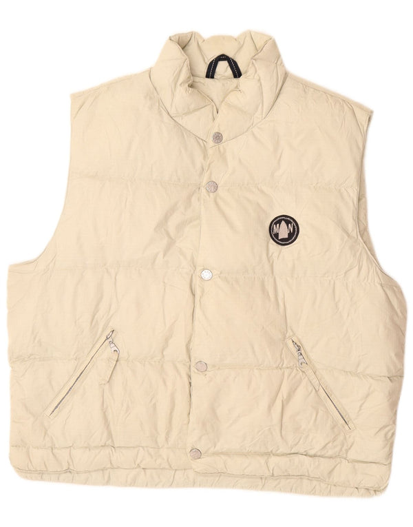 MURPHY & NYE Mens Sailmakers Padded Gilet UK 40 Large Off White Polyamide
