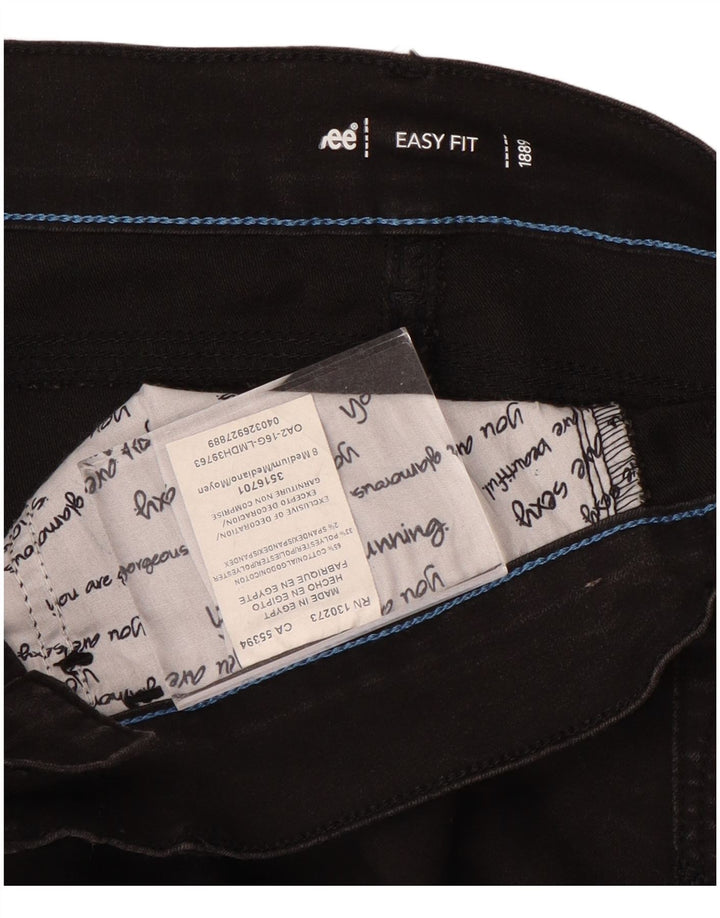 LEE Jeans ajustados de fácil ajuste para mujer US 8 Medium W30 L31 Algodón negro