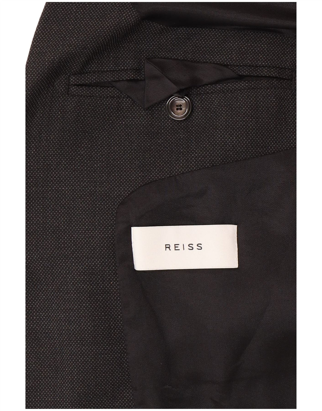 Reiss Chaqueta tipo blazer con 1 botón para hombre UK 36 Small Grey