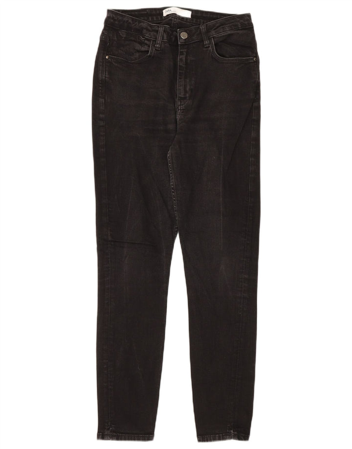 Zara Vaqueros Cónicos Para Mujer EU 40 Medium W30 L28 Negro