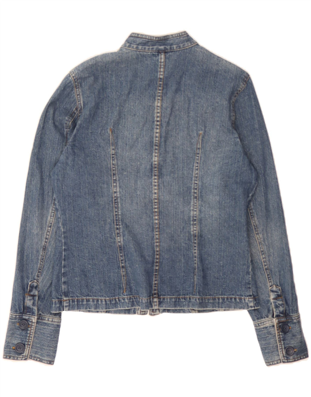 MOSSIMO Womens Denim Jacket UK 12 Medium Blue Cotton Vintage Mossimo and Second-Hand Mossimo from Messina Hembry 