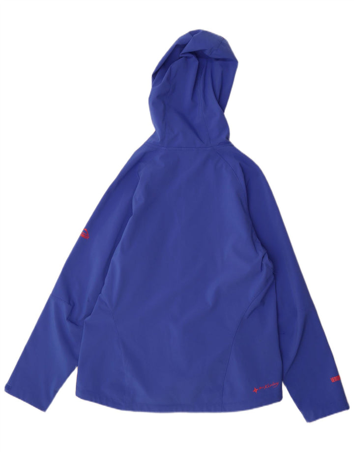 MC Kinley Chaqueta impermeable con capucha para mujer UK 46 Poliéster azul grande