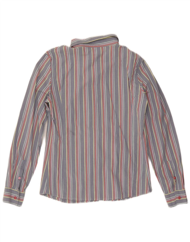 Camisa Lacoste Mujer Talla 48 XL Gris Raya diplomática