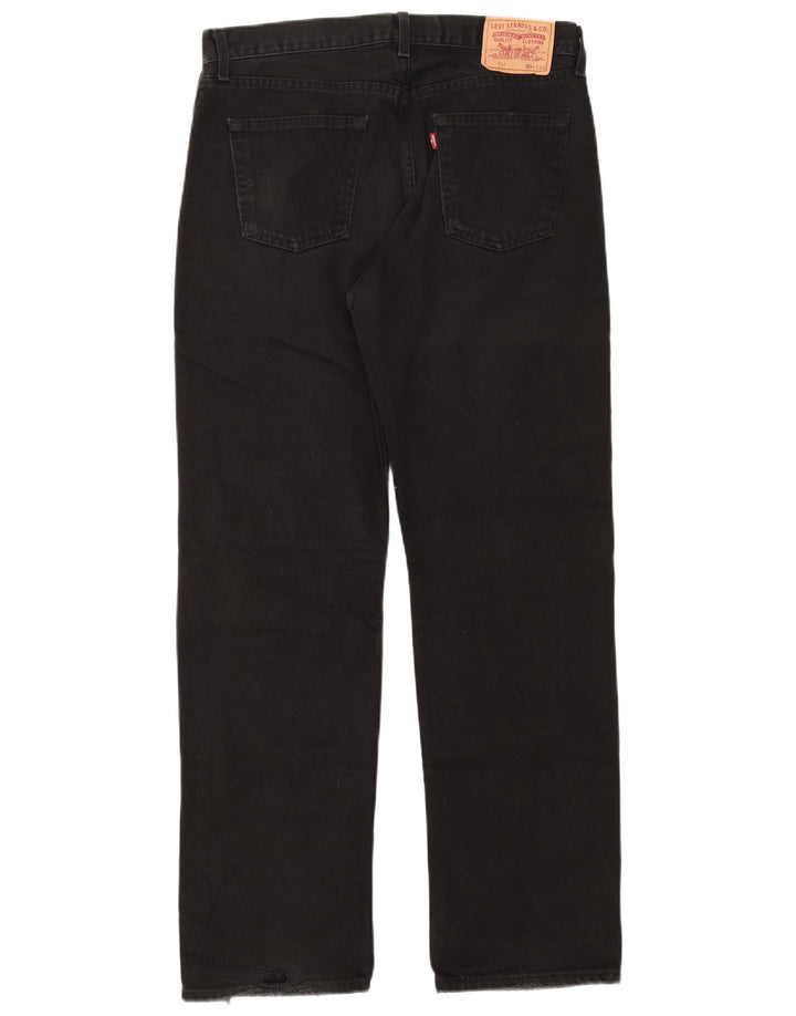 Levi's Jeans rectos 751 para hombre W34 L32 Algodón negro