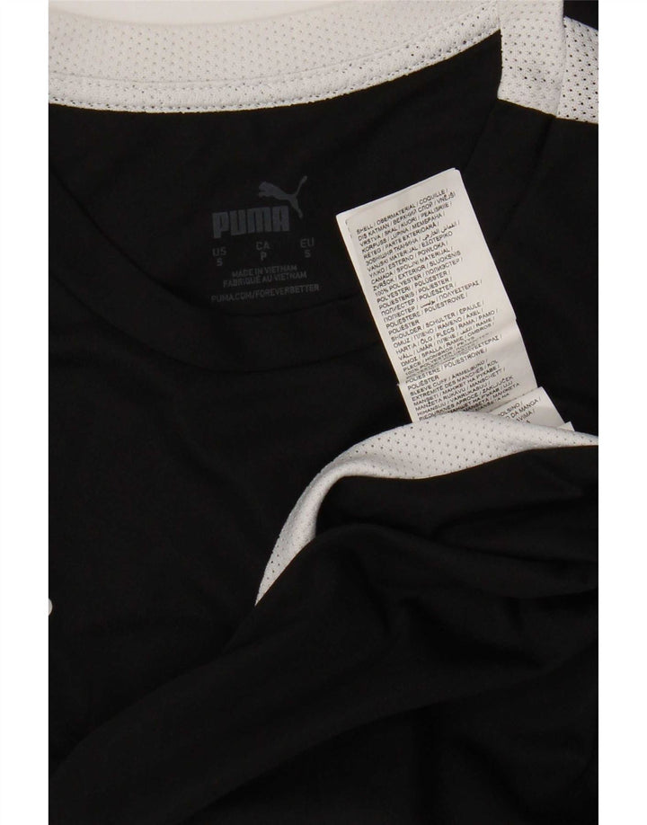 Puma Hombre Camiseta Top Small Negro Colorblock Poliéster