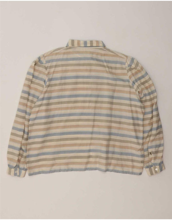 Vintage Womens Shirt UK 18 XL Multicoloured Striped