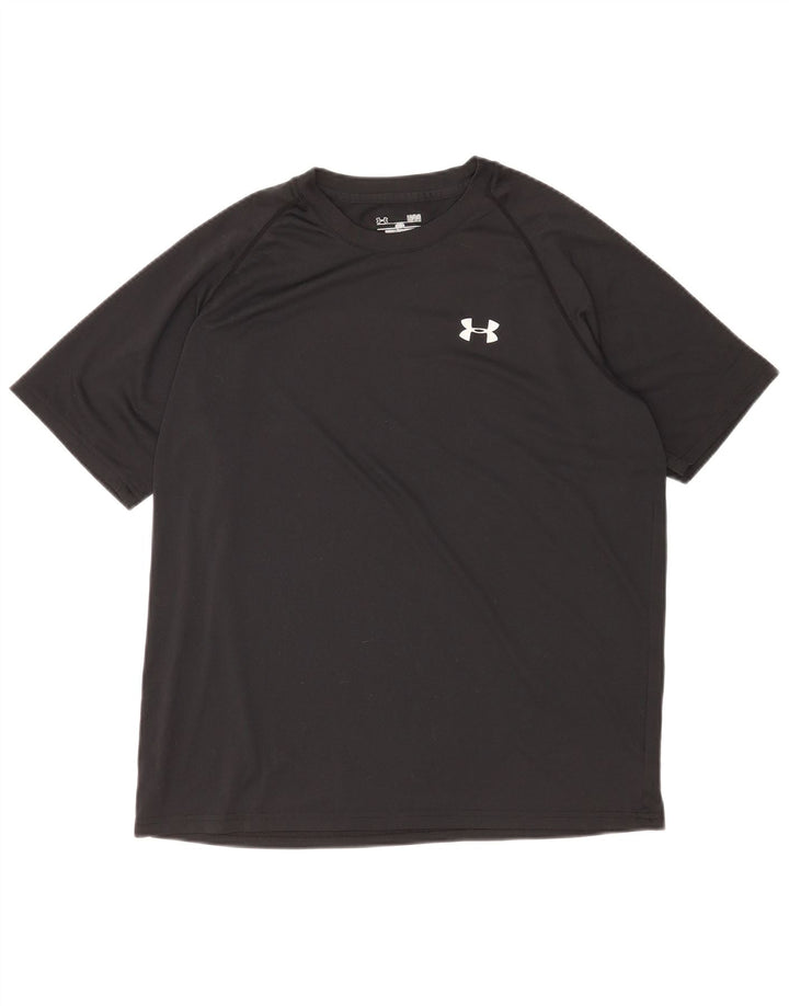 Under Armour Camiseta Heat Gear para hombre, talla grande, poliéster negro