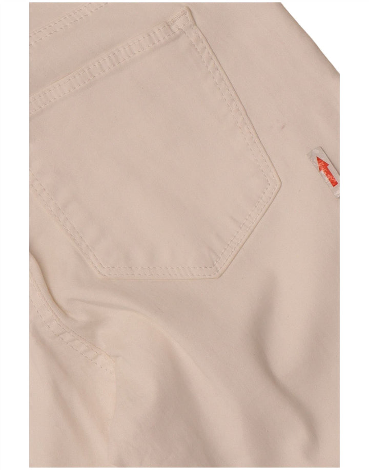 Zara Mujer Pantalones Casuales Slim EU 40 Medium W30 L27 Blanco