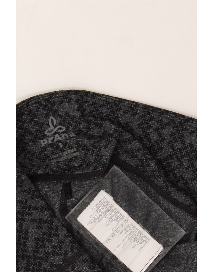 PRANA Leggings para mujer UK 8 Small Gris Geométrico Nylon