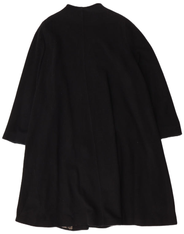 LADY H. Abrigo extragrande para mujer IT 49 XL Lana de cordero negra