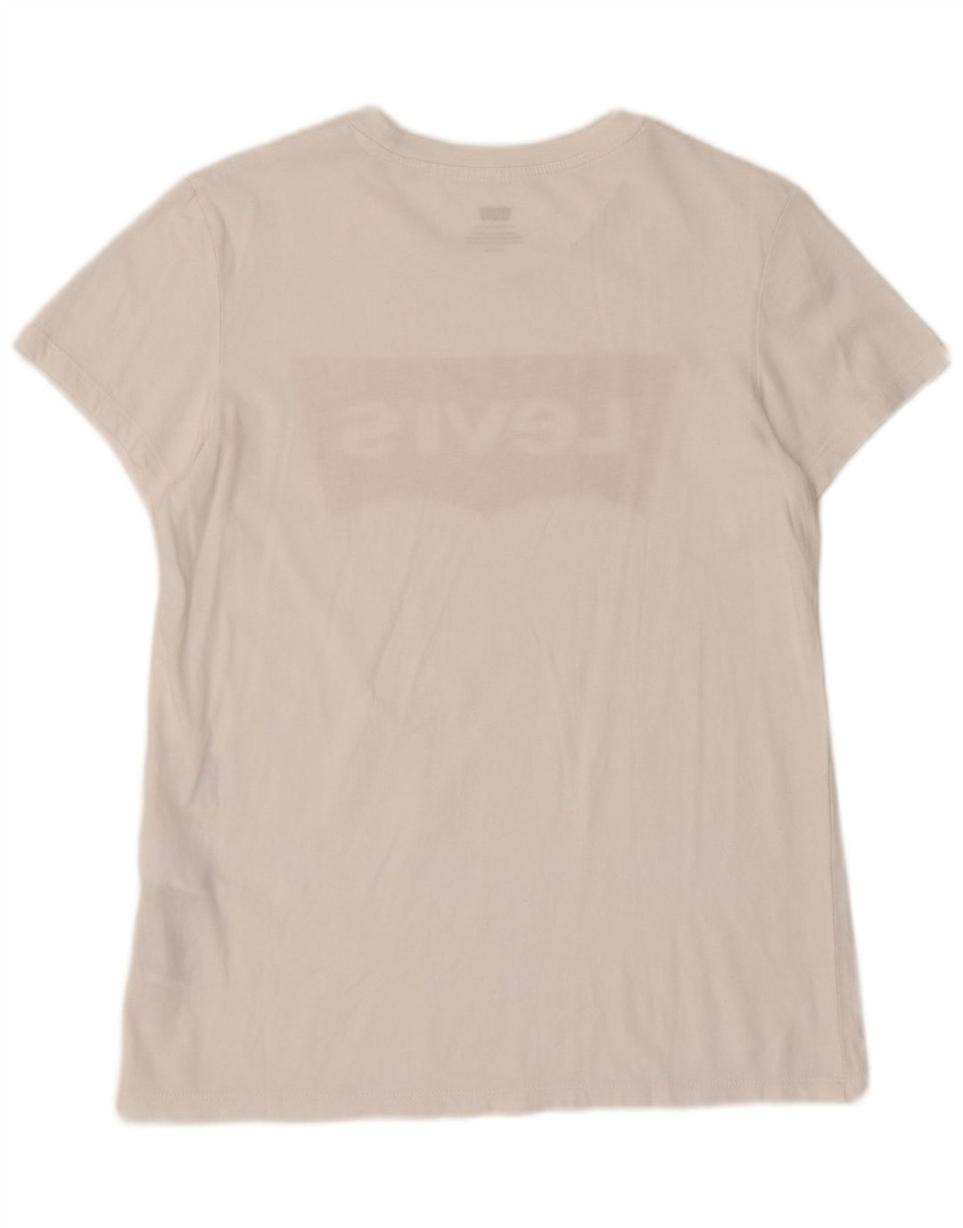 LEVI'S Camiseta gráfica para mujer Top UK 10 Small White Cotton