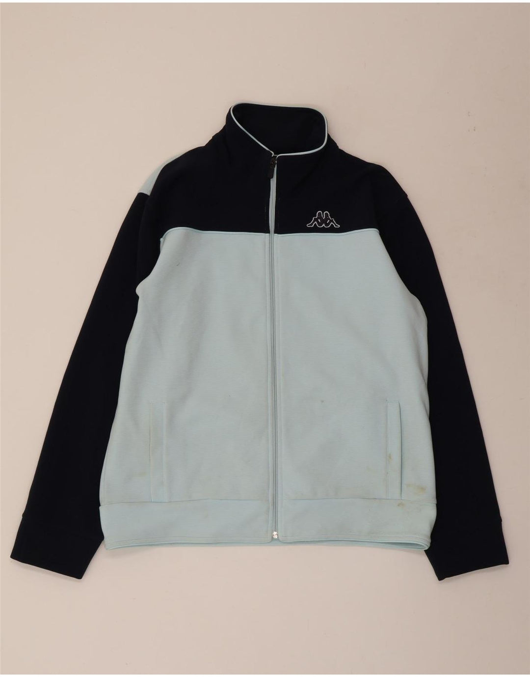 KAPPA Chaqueta de chándal para mujer ES 40 XL Poliéster con bloques de color azul