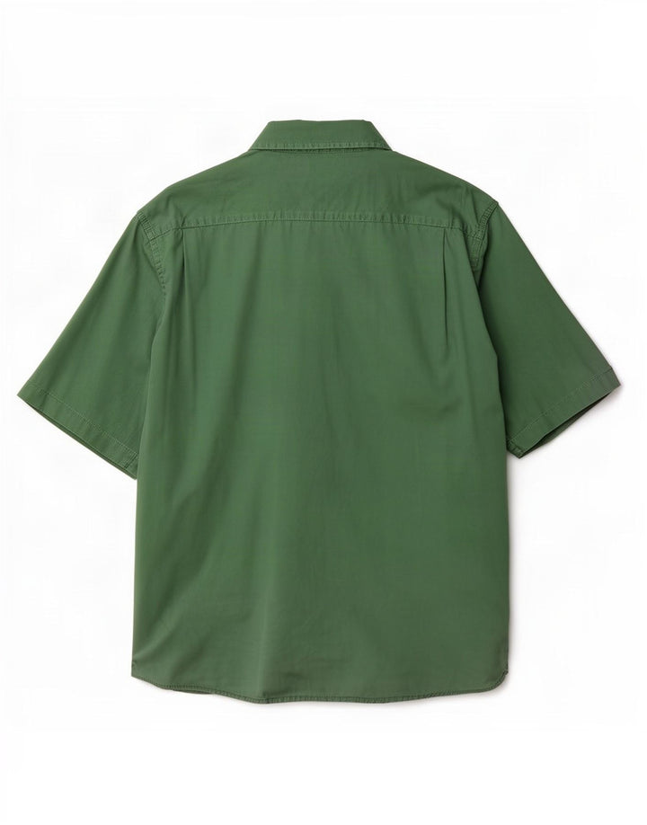 Wrangler Camisa De Manga Corta Para Hombre Algodón Verde Grande