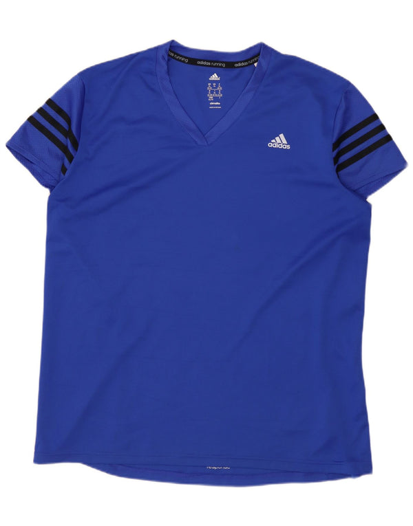 ADIDAS Mujer Climalite Camiseta Top ES 20/22 XL Azul Poliéster