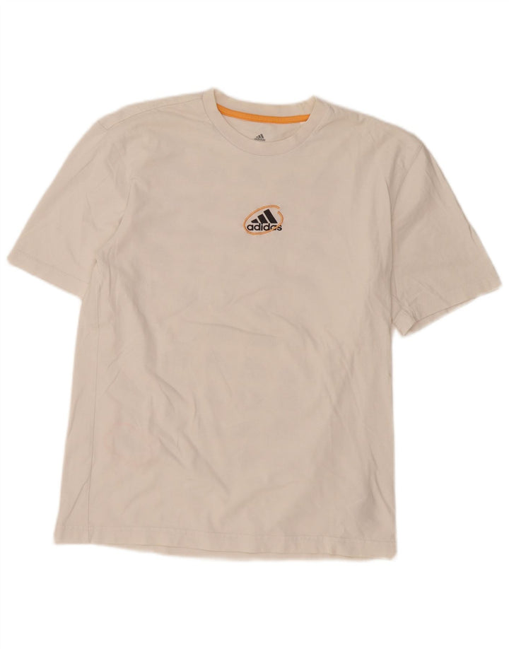 ADIDAS Camiseta gráfica para hombre Top Small White Cotton
