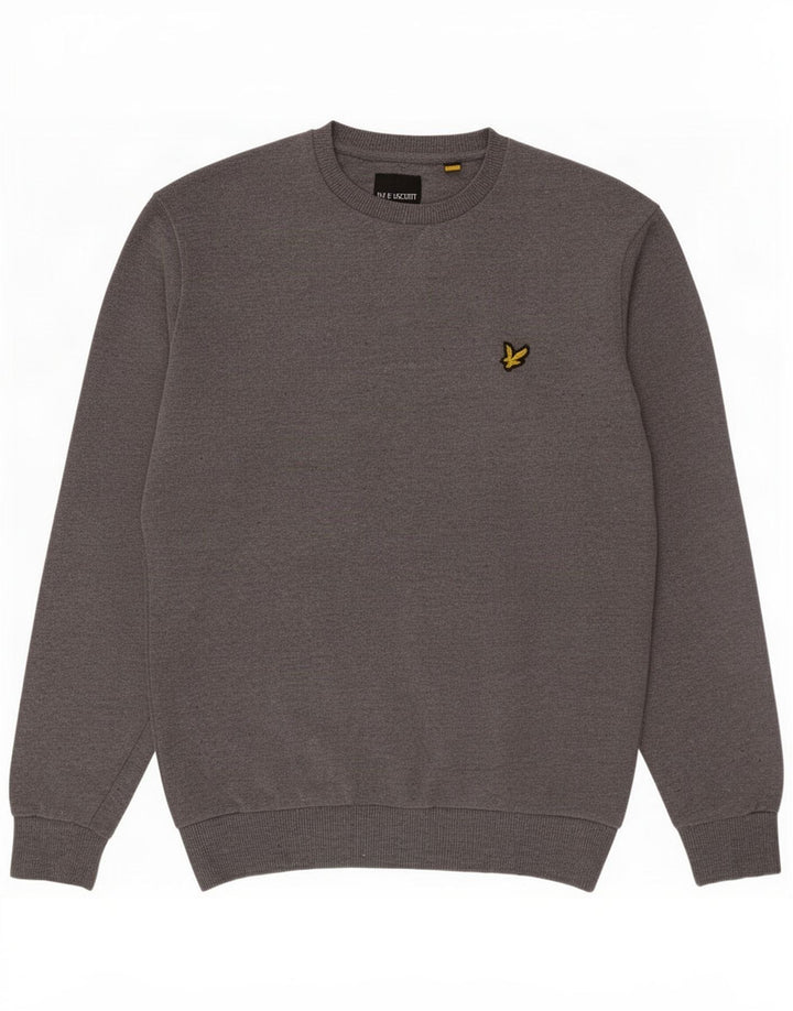 Sudadera Lyle & Scott Hombre Jersey tipo jersey de algodón gris medio