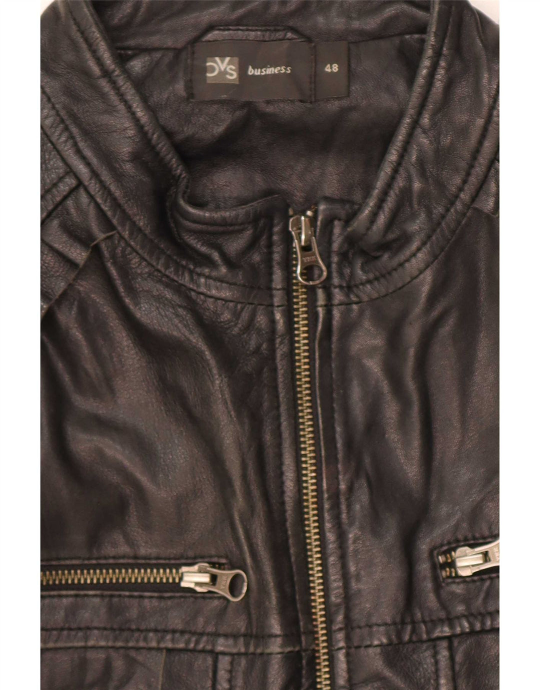 BVS Chaqueta motera de cuero para mujer EU 48 2XL Negro
