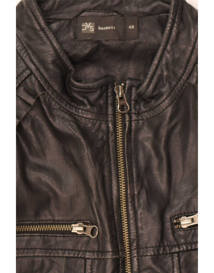 BVS Chaqueta motera de cuero para mujer EU 48 2XL Negro