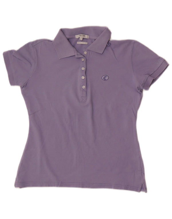 Geox Polo de ajuste regular para mujer UK 40 Small Púrpura