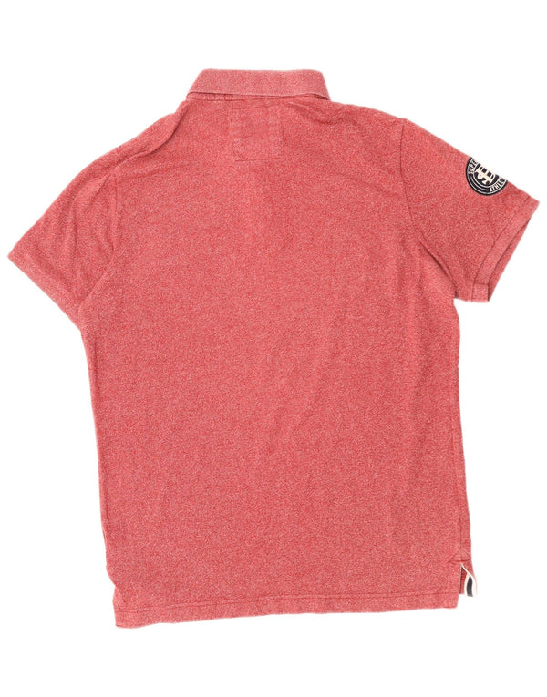 SUPERDRY Polo de corte clásico para hombre 2XL Algodón rojo