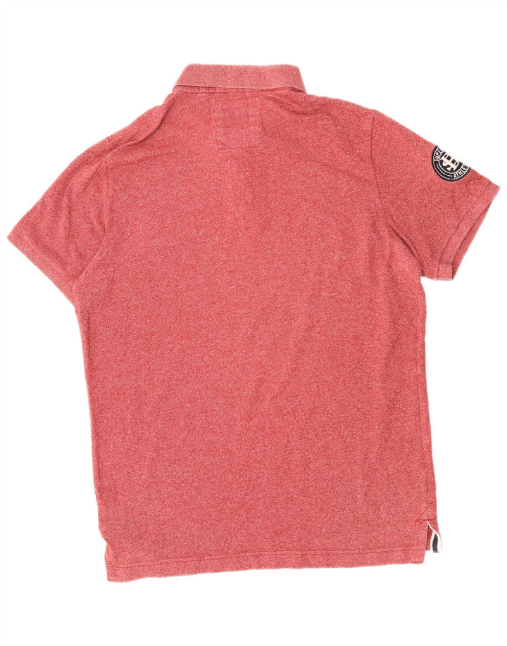 SUPERDRY Polo de corte clásico para hombre 2XL Algodón rojo
