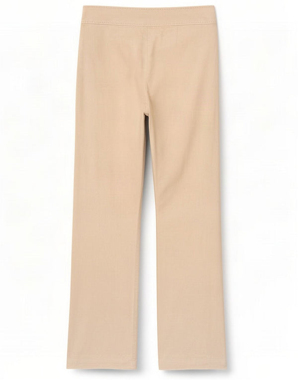 Marks & Spencer Pantalones rectos informales para mujer UK 8 Small W26 L31 Beige