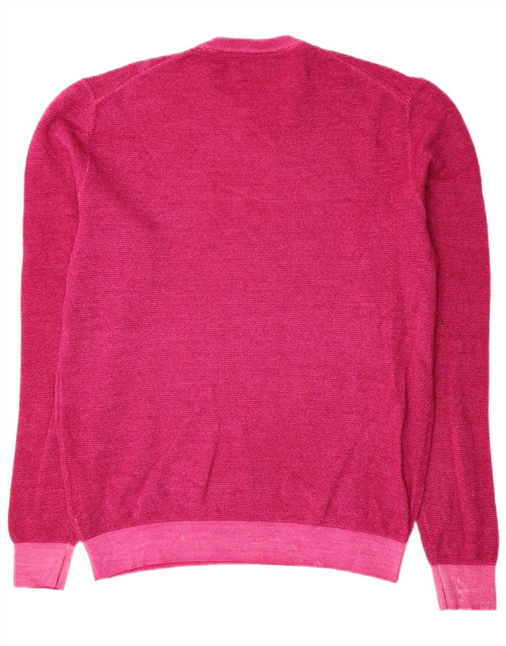 Sun68 Jersey De Cuello Redondo Para Hombre De Lana Rosa Grande