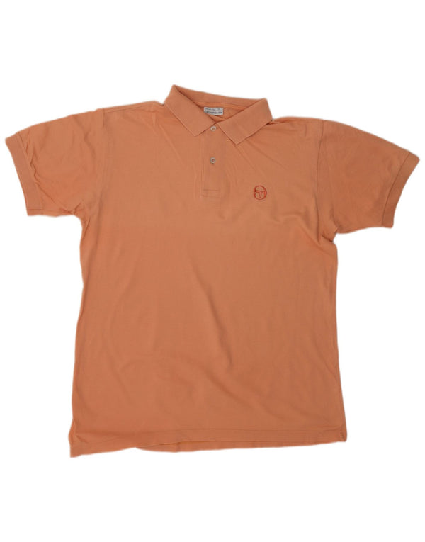SERGIO TACCHINI Mens Polo Shirt Large Orange
