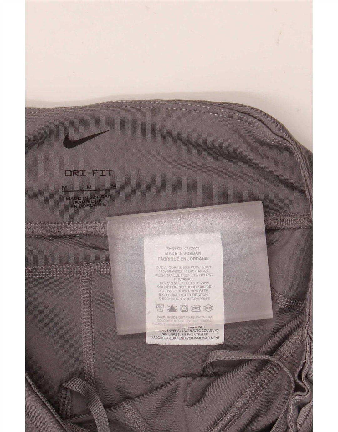 Nike Leggings cortos Dri Fit para mujer UK 40 Poliéster gris medio