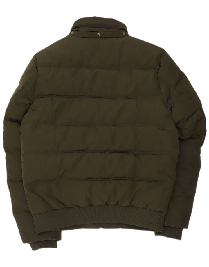 Tommy Hilfiger Chaqueta acolchada para hombre UK 38 Poliéster verde medio