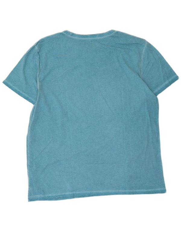 Maui and Sons Camiseta gráfica para hombre Top 2XL Algodón azul