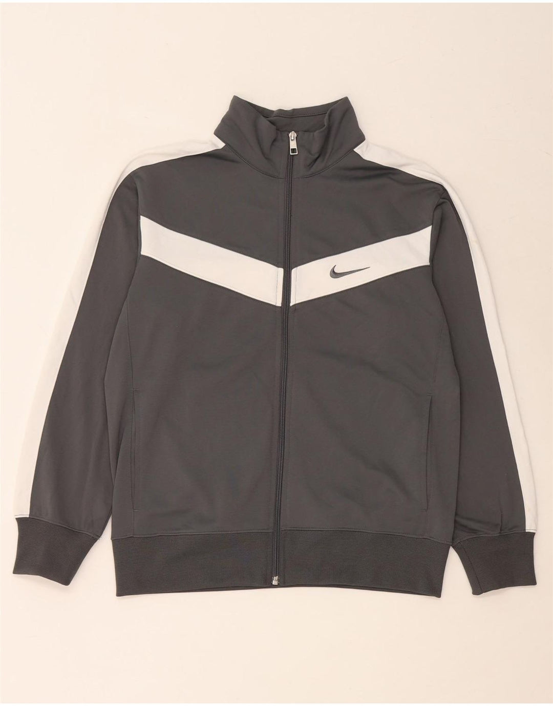 NIKE Chaqueta de chándal para niños 12-13 años Grande Gris Colorblock