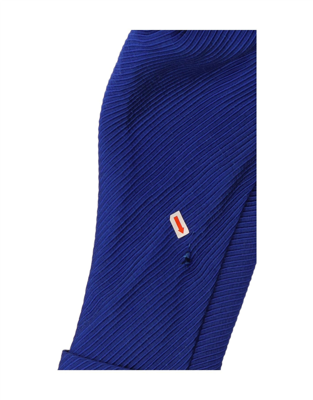 VINTAGE Chaqueta Blazer Mujer Reino Unido 12 Algodón Azul Medio Rayas