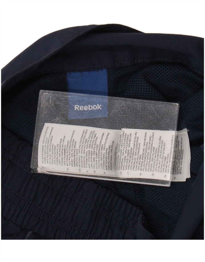 REEBOK Pantalón chino recto para mujer Grande W34 L30 Poliéster azul marino