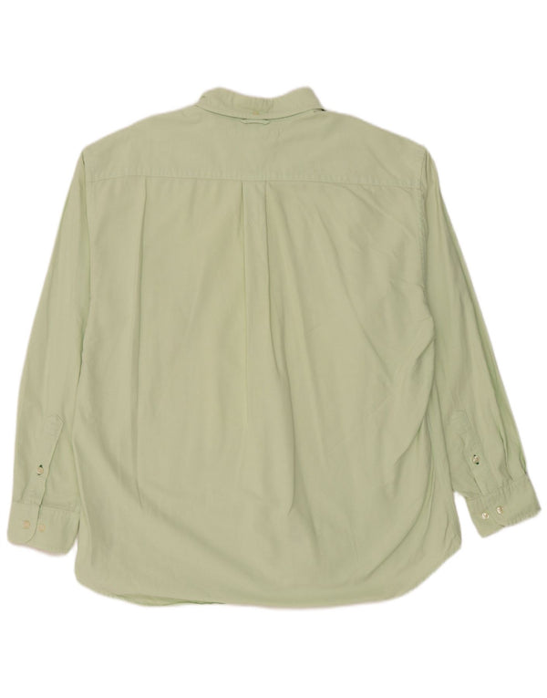 Camisa Tommy Hilfiger Hombre Grande Algodón Verde