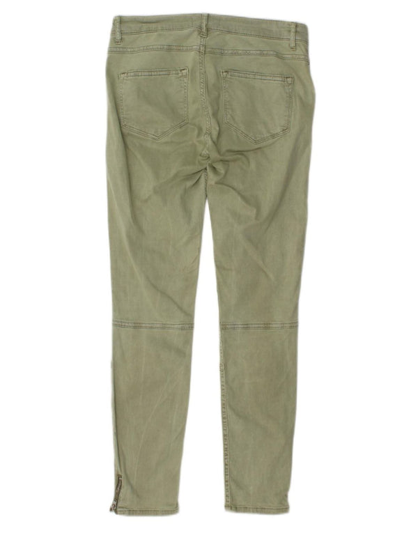 Zara Vaqueros Pitillo Mujer EU 36 XS W26 L27 Caqui Lyocell