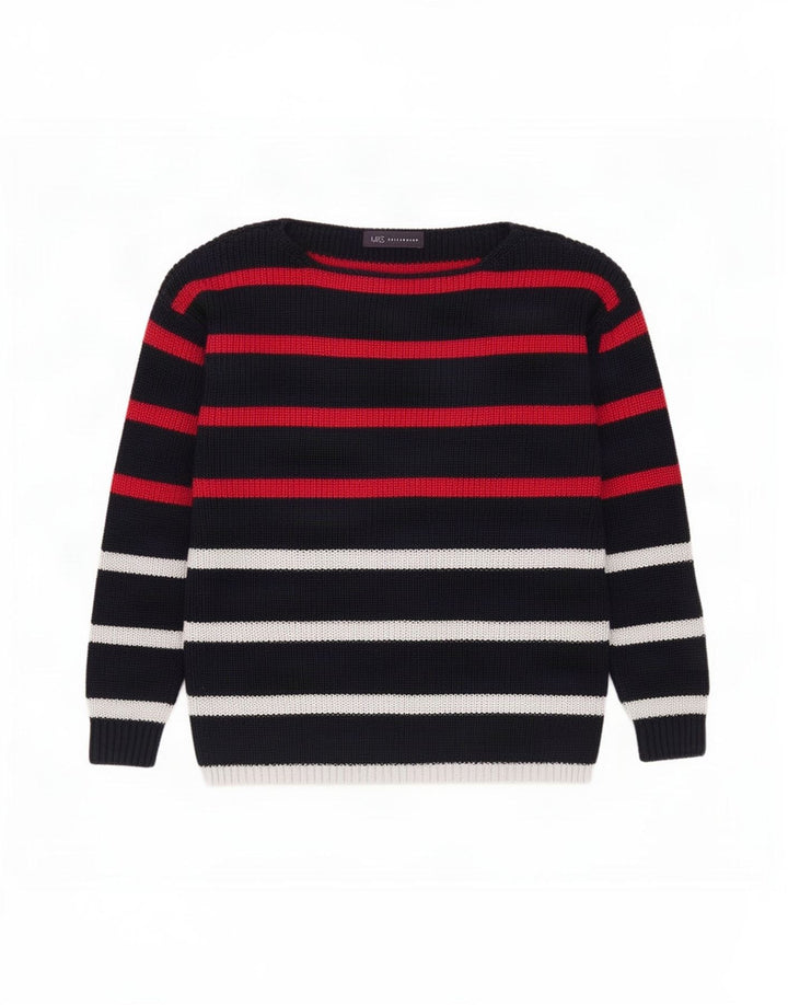 Marks & Spencer Jersey con cuello barco para mujer, talla 40, talla M, multicolor