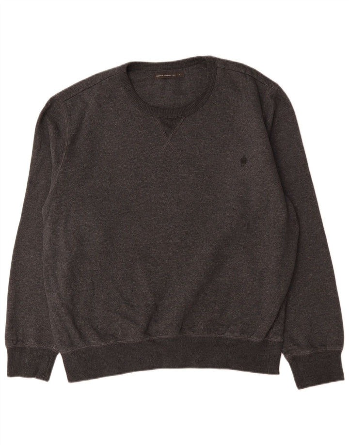 French Connection Sudadera Hombre XL Gris Algodón