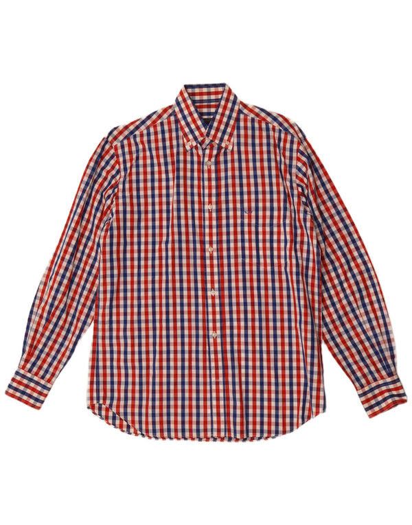 Paul & Shark Camisa para hombre Talla 39 Mediana Algodón a cuadros multicolor