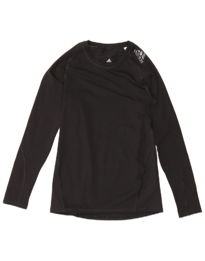 Adidas Chico Climacool Top Manga Larga 13-14 Años Negro Poliéster
