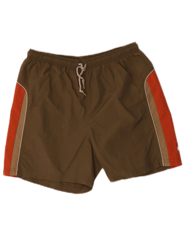 Lotto Bañador para Hombre UK 40/42 Large Caqui Colorblock Nylon