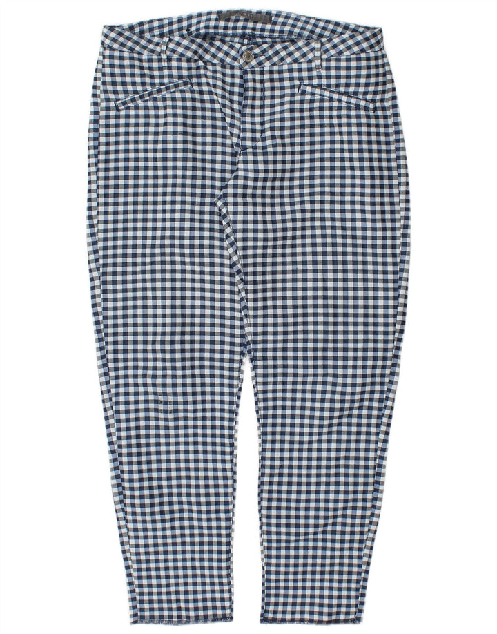 GUESS Pantalones casuales cortos para mujer W29 L25 Blue Gingham
