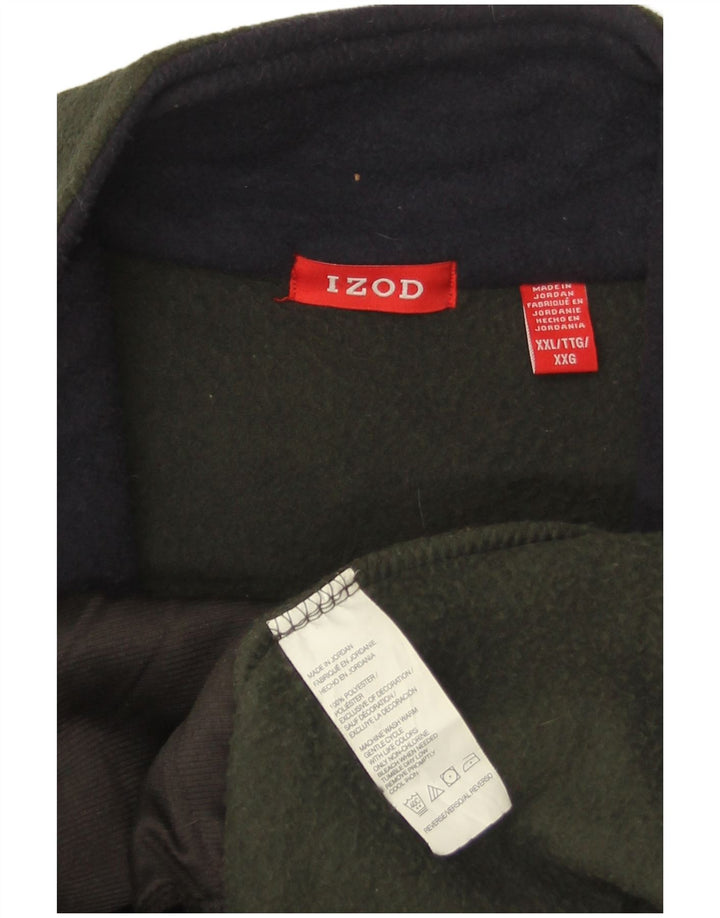 IZOD Chaleco polar para hombre UK 44 2XL Caqui Poliéster