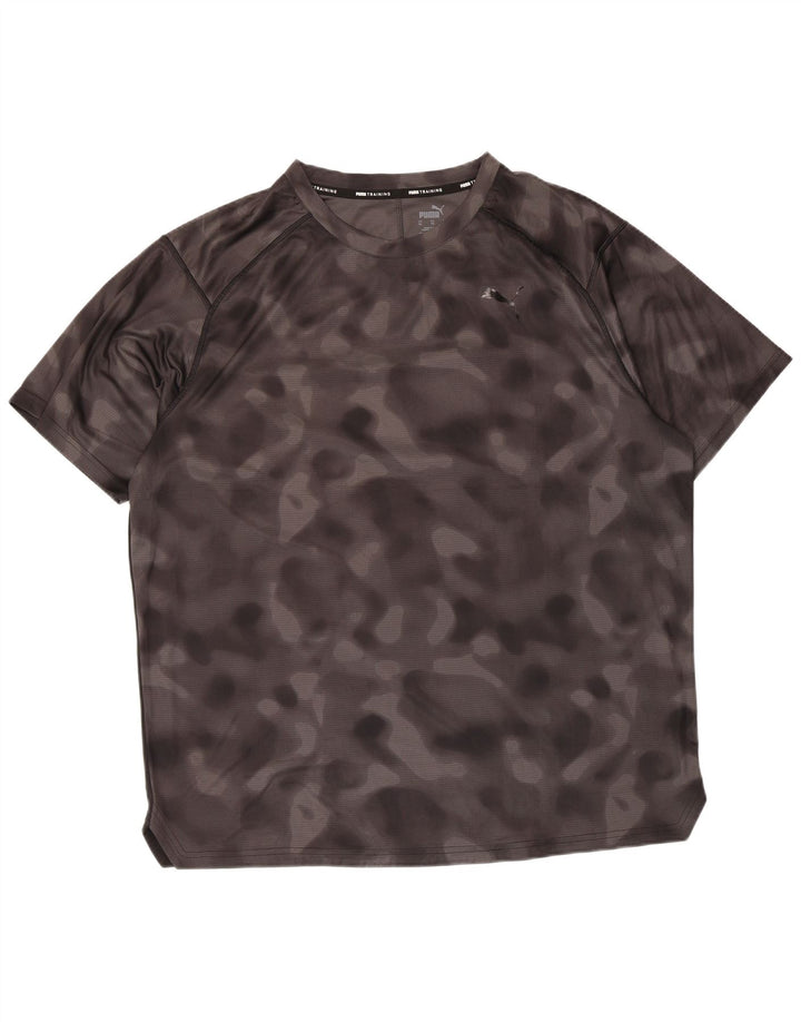 Puma Camiseta Hombre Top XL Gris Camuflaje Poliéster