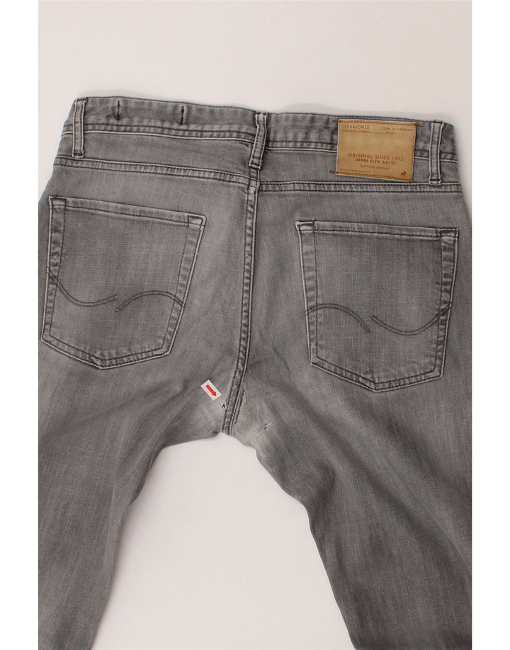 JACK & JONES Mens Slim Jeans W32 L32 Grey Vintage Jack & Jones and Second-Hand Jack & Jones from Messina Hembry 